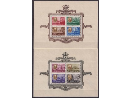 1947, 8-70 f aršíky Roosevelt, MiNr.Bl.10,11, **