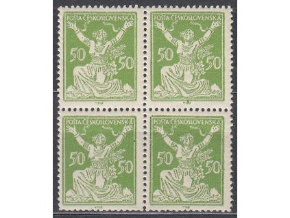 50h zelená, 4blok, Nr.156, **