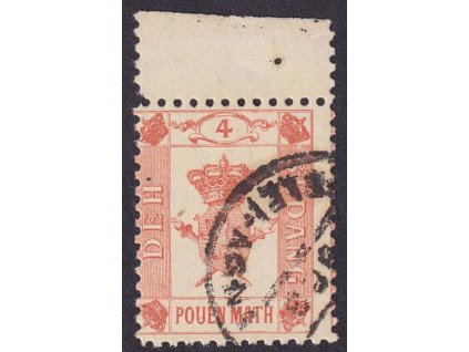 Sedang, 1888, 4Math Znak, lokální vydání, razítkované