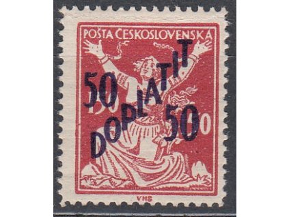50/150h červená, Řz.13 3/4, zk.Pofis, Nr.DL50B, **