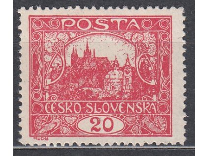 20h červená, Hz.13 3/4:13 1/2, zk.Gilbert, Nr.9A, **