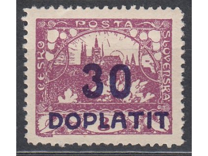 30/3h fialová, ministr. Řz.11 1/2, Nr.DL17, * po nálepce, ilustrační foto