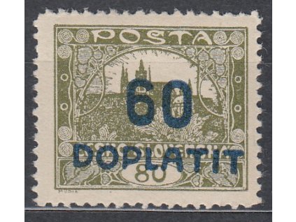 60/80h olivová, ministr. Řz.11 1/2, Nr.DL23, * po nálepce