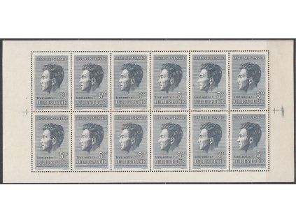 1951, 5Kčs Fučík, 12blok, Nr.PL574, **, luxusní kus