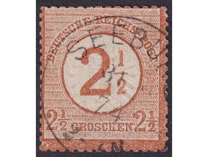 1874, 2 1/2 / 2 1/2 Gr Orel, MiNr.29, razítkované
