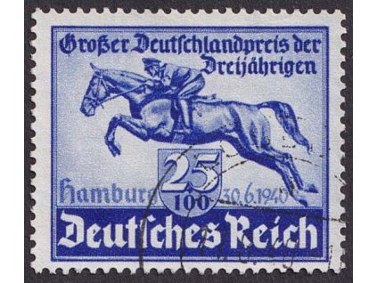 1940, 25 Pf Derby, MiNr.746, razítkované