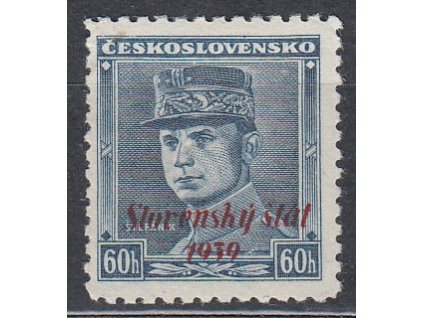 60h modrý Štefanik, zk.Kaufmann, Nr.11, * po nálepce