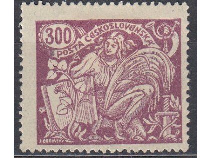 300h fialová, Hz.13 3/4:13 1/2, III.typ, Nr.175B, * po nálepce