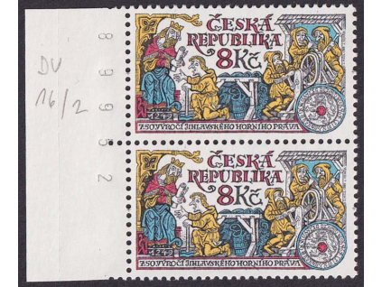 1999, 8 Kč Jihlavské horní právo, DV - čárka nad střechou, Nr.224, **
