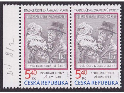 2000, 5.40 Kč Tradice, DV - vodorovná čárka přes rámeček, Nr.243, **