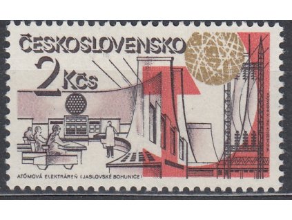 1981, 2Kčs Atomová elektrárna, II.typ, Nr.2493, **