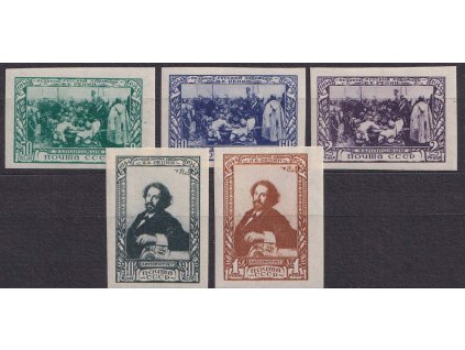 1944, 30K-2R série Repin, MiNr.932-36B, **