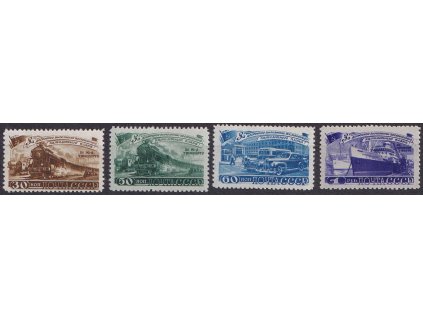 1948, 30K-1R série Doprava, MiNr.1252-55, **
