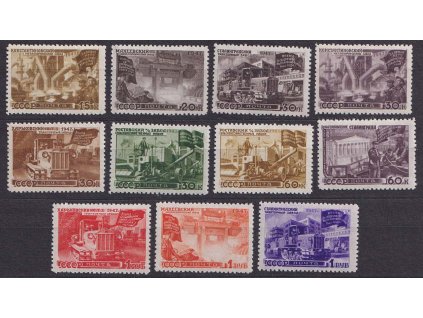 1947, 15K-1R série Průmysl, MiNr.1168-78A, **