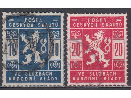 10-20h série, Nr.SK1-2, razítkované