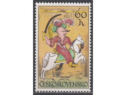 1972, 60h Jezdectví, DV na ZP 20 svislá čárka vlevo u 60h, Nr.1986DV20/2, **