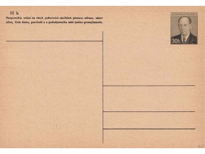 CDV 112 Prezident A. Zápotocký, šedozelená barva, ověřeno Beneš, vzácné