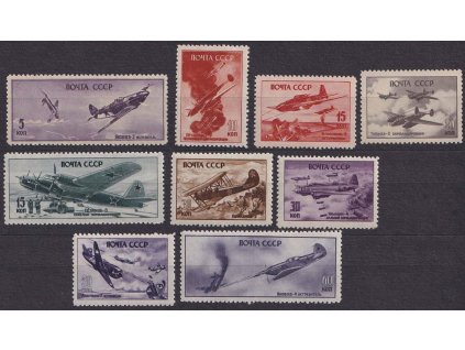 1946, 5-60 K série Letadla, MiNr.1014-22, **