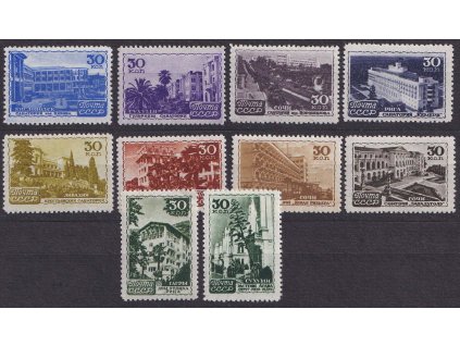 1947, 30 K série Lázně, MiNr.1152-61, **
