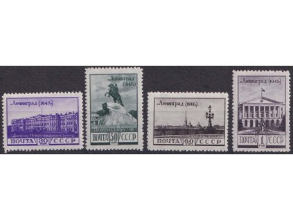 1948, 30K-1R série Leningrad, MiNr.1179-82, **