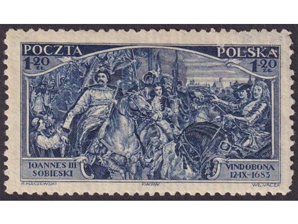 1933, 1.20 Zl Král Johann III., MiNr.283, * po nálepce, dv