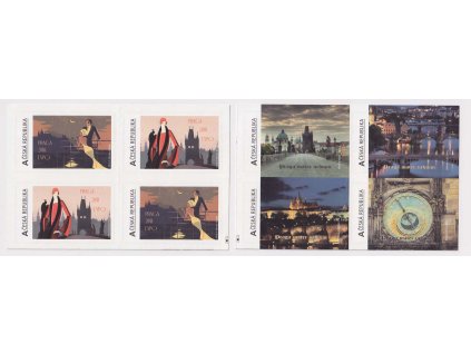 2018, VZ ZS 0076 Praga 2018 Expo, samolepicí sešitek, ** , rozdělen