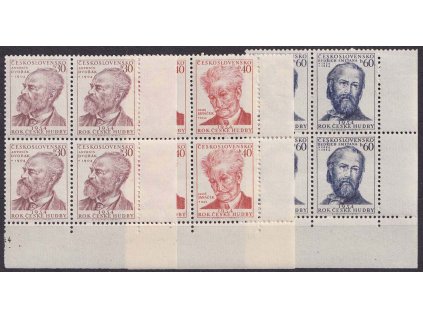 1954, 30-60 h Rok české hudby, 4bloky, Nr.791-93, **