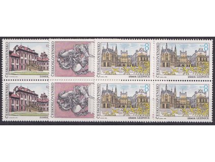 1992, 6-8 Kčs Krásy naší vlasti, 4bloky, Nr.3018-20, **