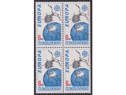 1991, 6 Kčs Evropa ve vesmíru, 4blok, Nr.2976, **