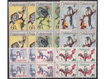 1972, 60h-3Kčs Ptactvo, 4bloky, Nr.1998-2003, **/*