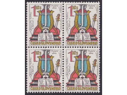 1986, 1 Kčs Pražské jaro, 4blok, Nr.2742, **