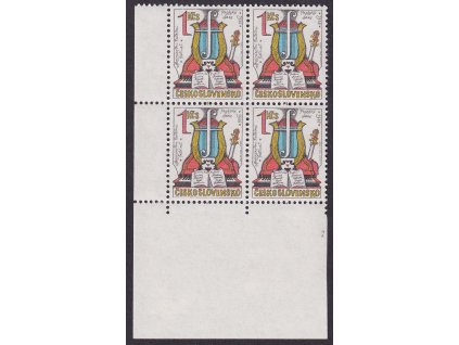 1986, 1 Kčs Pražské jaro, 4blok, Nr.2742, **