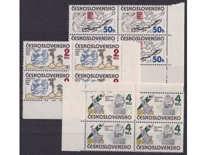 1985, 50h-4Kčs Umělci, 4bloky, Nr.2701-3, **