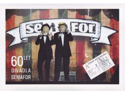 2019, sběratelský komplet 60 let divadla Semafor, A4, skládací na A5