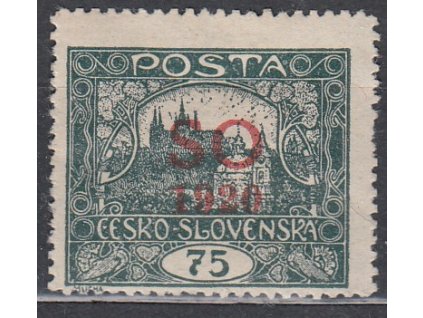 75h šedozelená, ministr. Řz.13 3/4, Nr.SO15, * po nálepce, kz