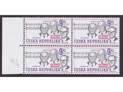 2002, 9 Kč Osobnosti hudby, DV - ryska u notové osnovy, Nr.316, **