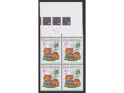 2000, 5 Kč Velikonoce, DV - černá skvrna vpravo nad mašlí, Nr.249, **