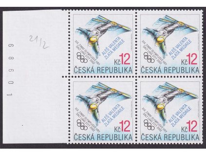 2002, 12 Kč ZOH v Salt Lake City, DV - šikmá ryska přes "2", Nr.318, přítisk