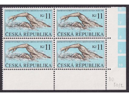 1997, 11 Kč ME v plavání, DV - ryska nad "R" (EVROPY), Nr.152, ** , ZP 50/2