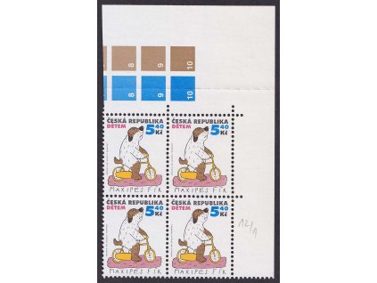 2001, 5.40 Kč Dětem, DV - dvě svislé čárky u ucha, Nr.292, ** , ZP 12/1