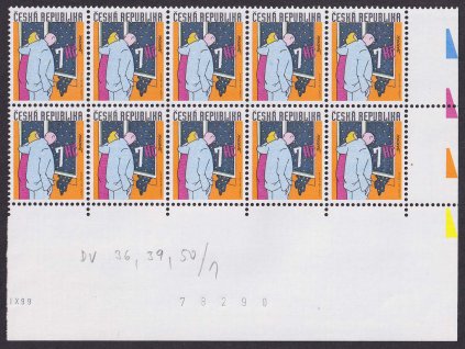 1999, 7 Kč Humor, tři DV, Nr.234, ** , ZP 36/1, 39/1 a 50/1, 10blok