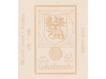 1989, 190. výročí narození V. Priessnitze, ** , 3x 2 Kčs