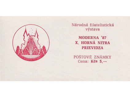 1987, Výstava známek Moderna, ** , 10x 50 h
