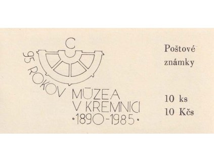 1985, 95 rokov múzea v Kremnici, ** , 10x 1 Kčs