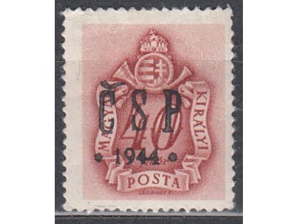 Chust 1944, 40f Doplatní, Nr.RV206, náklad 242 ks, **
