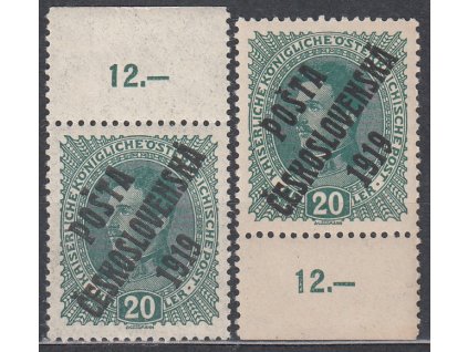 20h Karel, horní a dolní kraj. kus s počitadlem, Nr.39, **