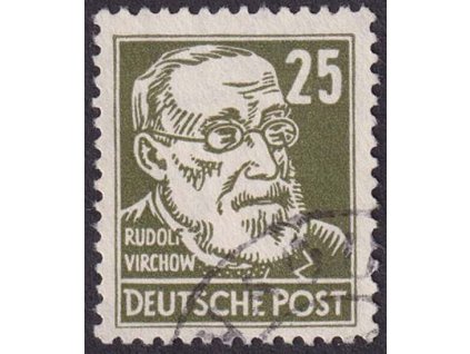 1952, 25 Pf Virchov, MiNr.334, razítkované