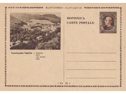 CDV 81 (35) Hlinka (Trenčianské Teplice), varianta A !, vzácné, neprošlé