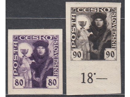 80-90 nezoubkované, 90h krajová, Nr.163, * po nálepce