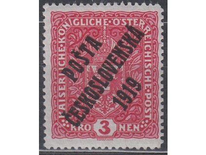 3K Znak, úzká, I.typ, zk.Gilbert, Nr.49, **, krásný kus